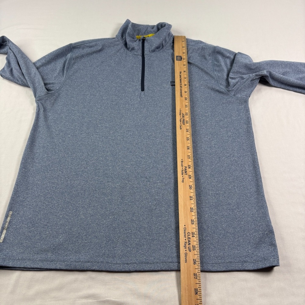 Polo Ralph Lauren Sweatshirt Men Medium Blue Sport 1/4 Zip Golf Pullover Stretch - Picture 8 of 12